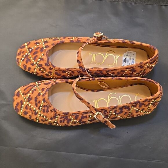 BRAND NEW SUGAR LEOPARD PRINT WOMEN MARY JANE FLAT - Picture 6 of 16